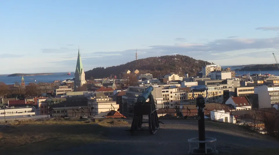 Aussicht von Baneheia über Kristiansand