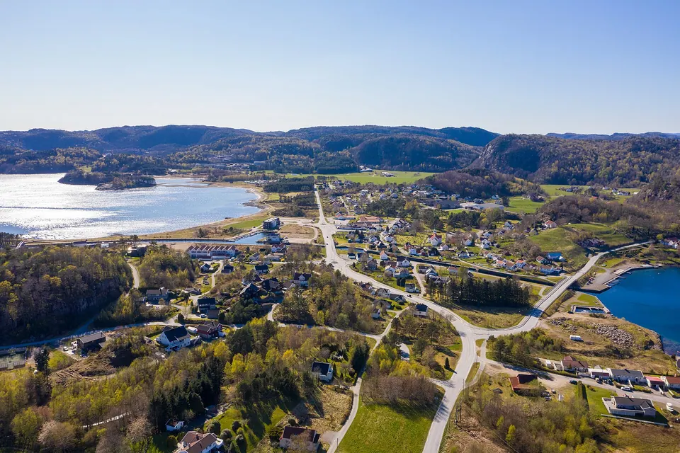 Spangereid bij Lindesnes, luchtfoto
