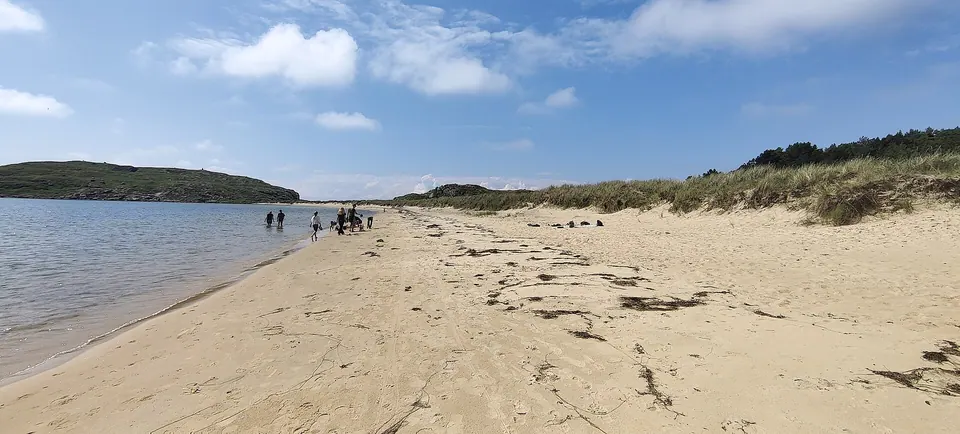 Strand Lomsesanden bei Farsund