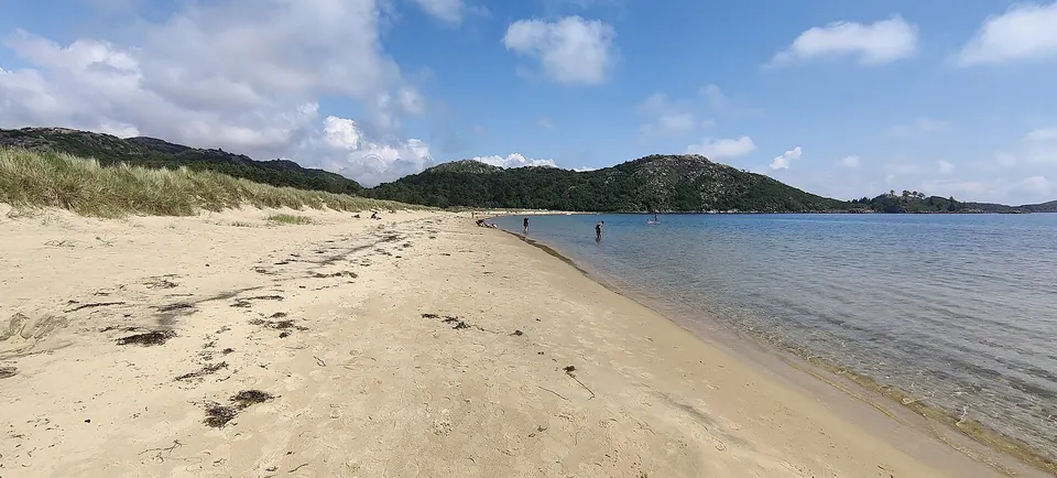 Sandstrand Lomsesanden bei Farsund