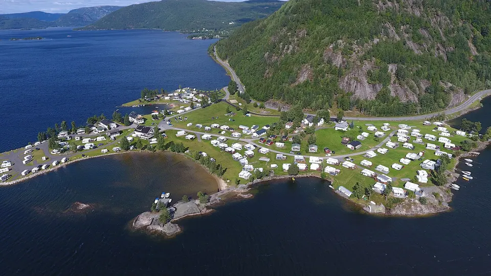 Campinghalbinsel am Byglandsfjord im Setesdal