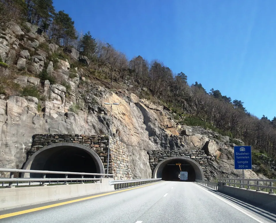 Tunnel an der E39 bei Kristiansand